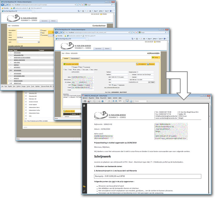CRM Software voor Van Den Bergh Verandas
