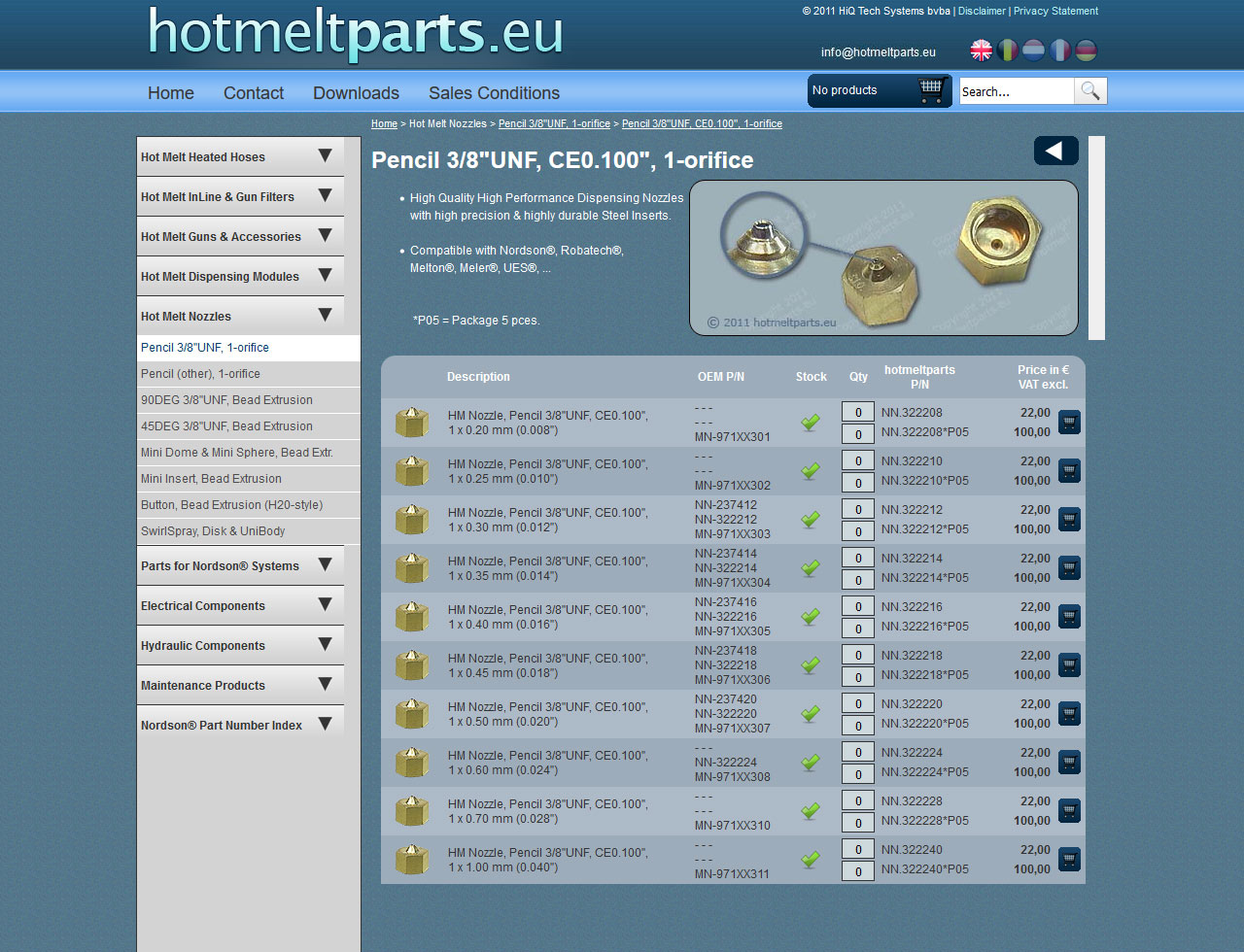 Hotmelt Parts