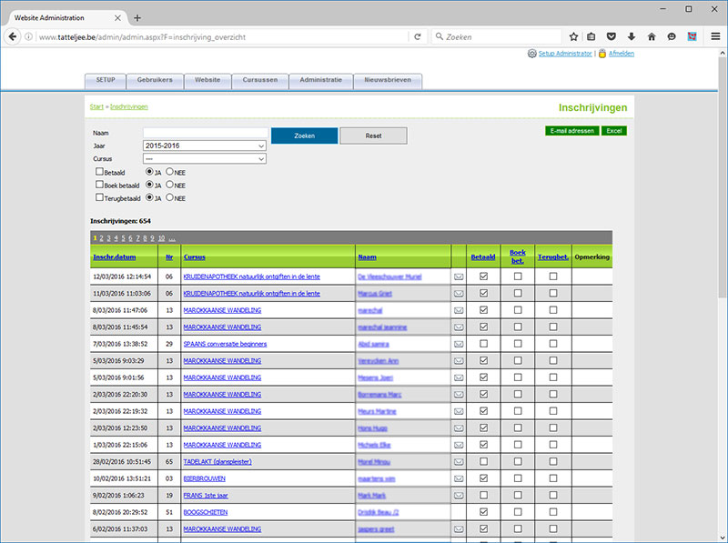 Online administratief pakket op maat