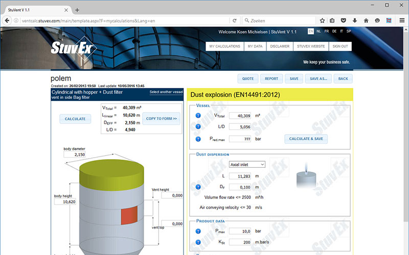 Calculatieprogramma als webapplicatie op maat