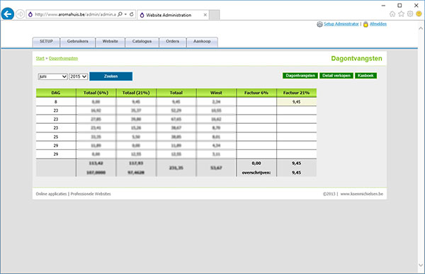Webshop met orderopvolging